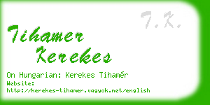 tihamer kerekes business card